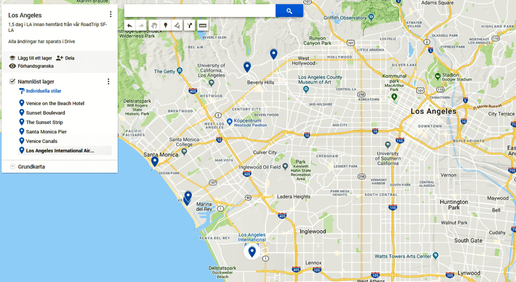 LosAngeles map