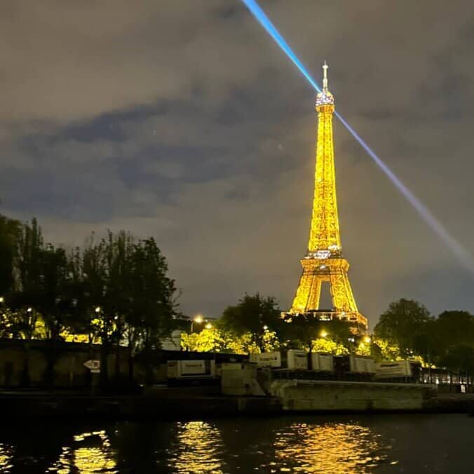 Eiffel Tower by night Paris