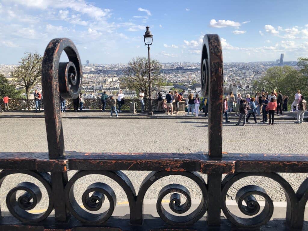 View of Paris from Sacre Coeur Montmartre