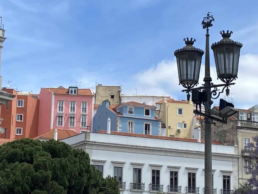 Ccolourful houses Lisbon