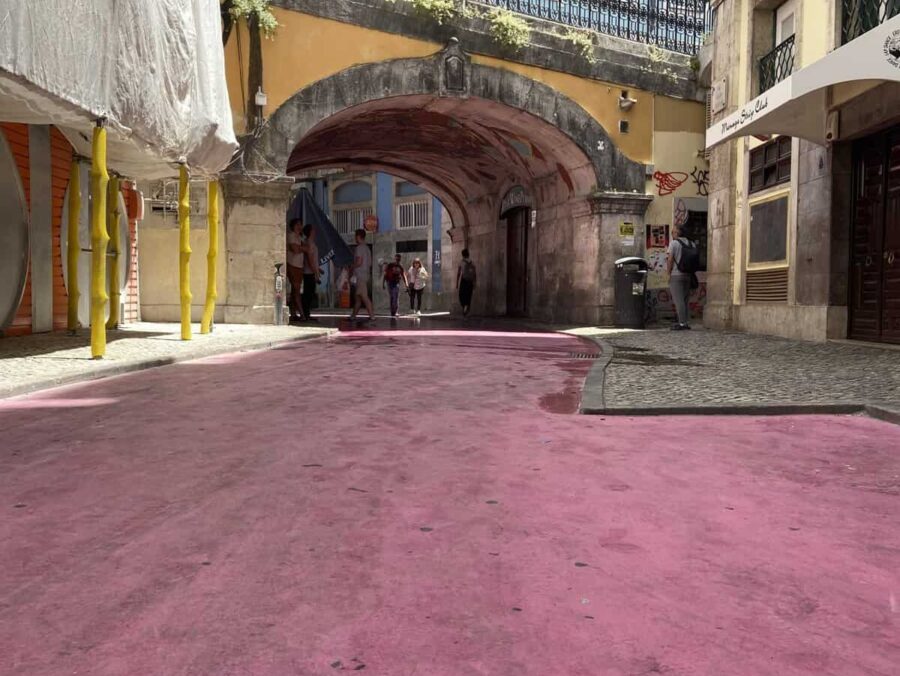 Pink street - Lisbon