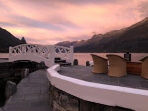 Sunrise at Ullensvang Hotel, Norway