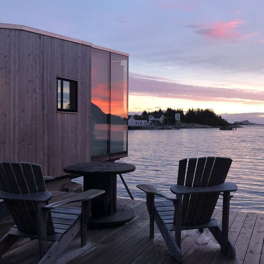 Fjord cabins in Manshausen, Norway