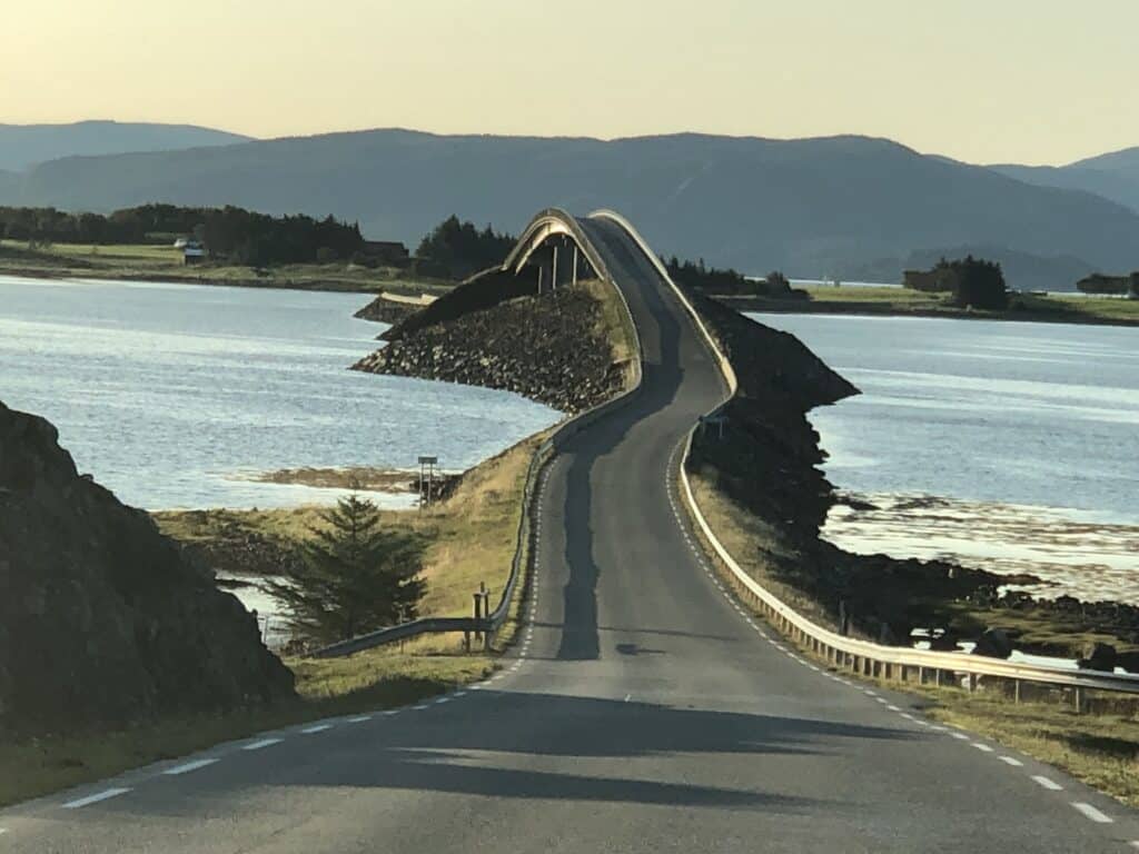 One of many beautiful bridges in Norway