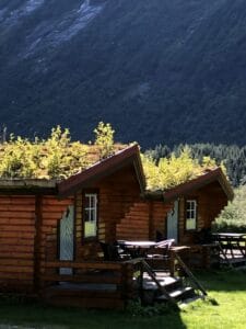 Cabins (hytter) at the start of Trollstigen, Norway