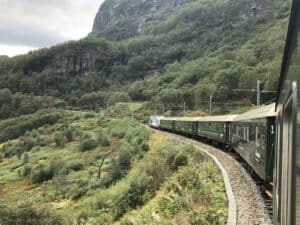 The Flåm train - one of the most beautiful train journeys