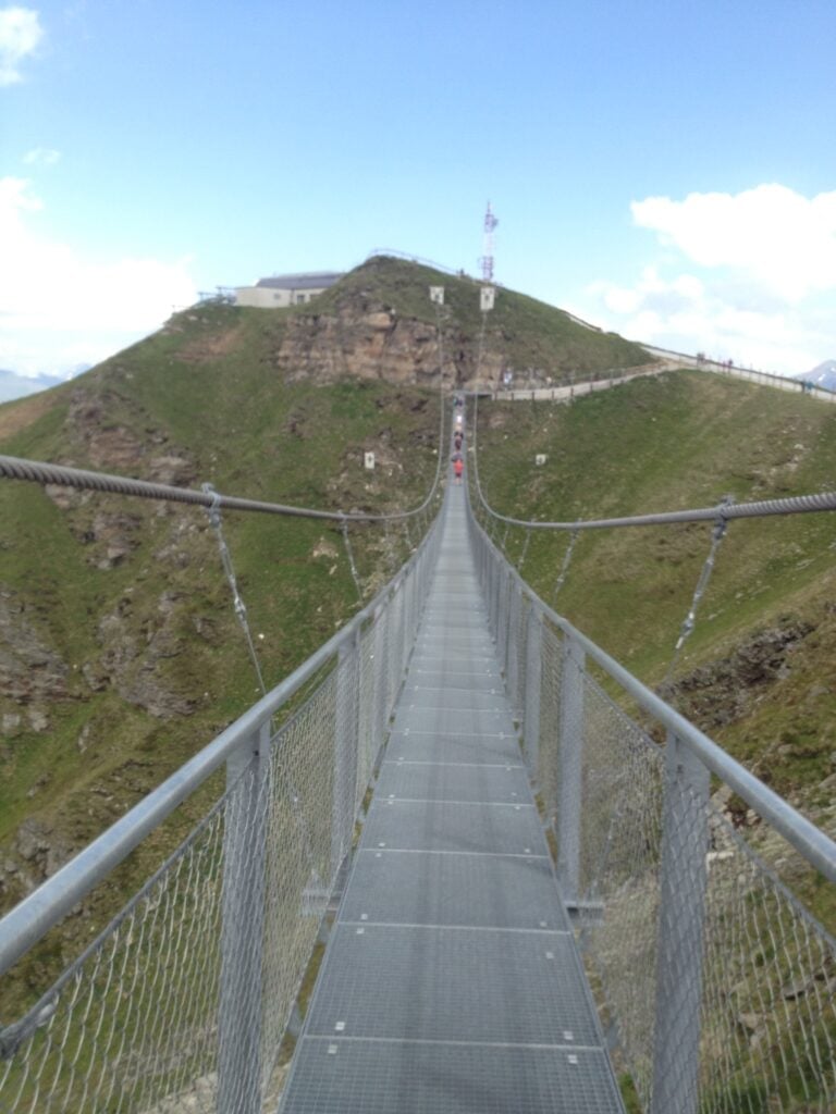 Suspension bridge Stubnerkogel, Bad Gastein Österrike