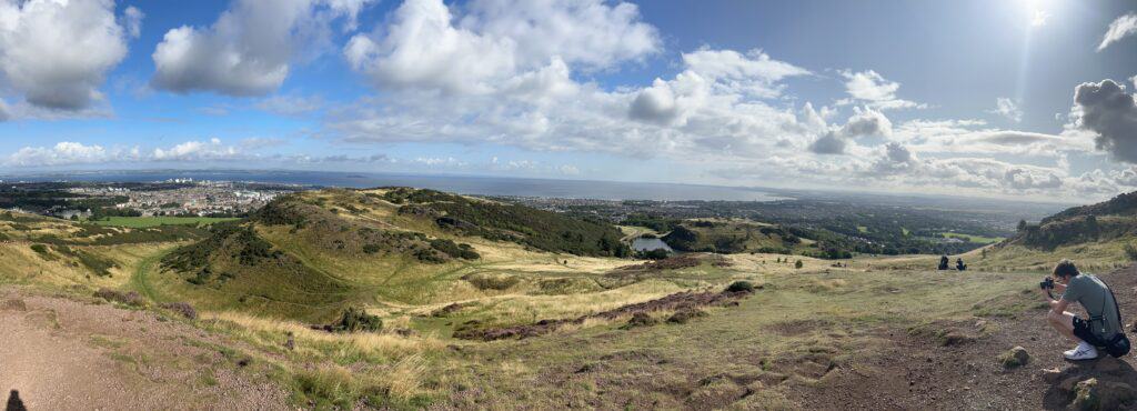 Arthur's Seat Edinburgh panorama