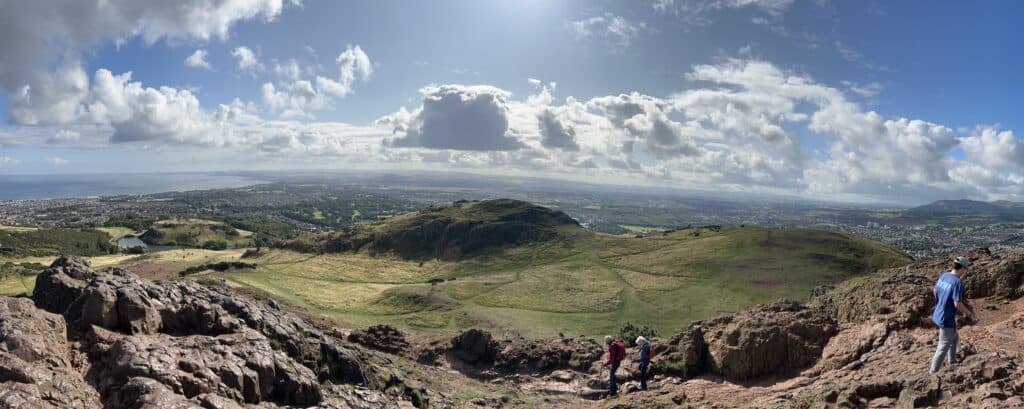 Arthur's Seat Edinburgh panorama