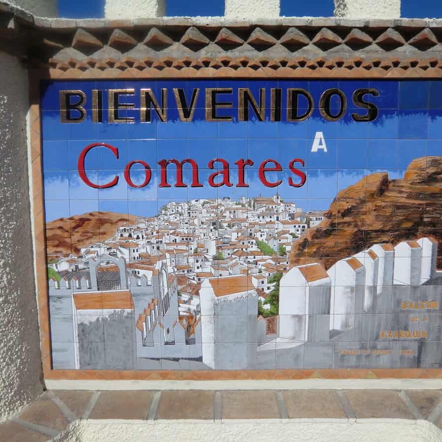 The white village Comares, Andalusien