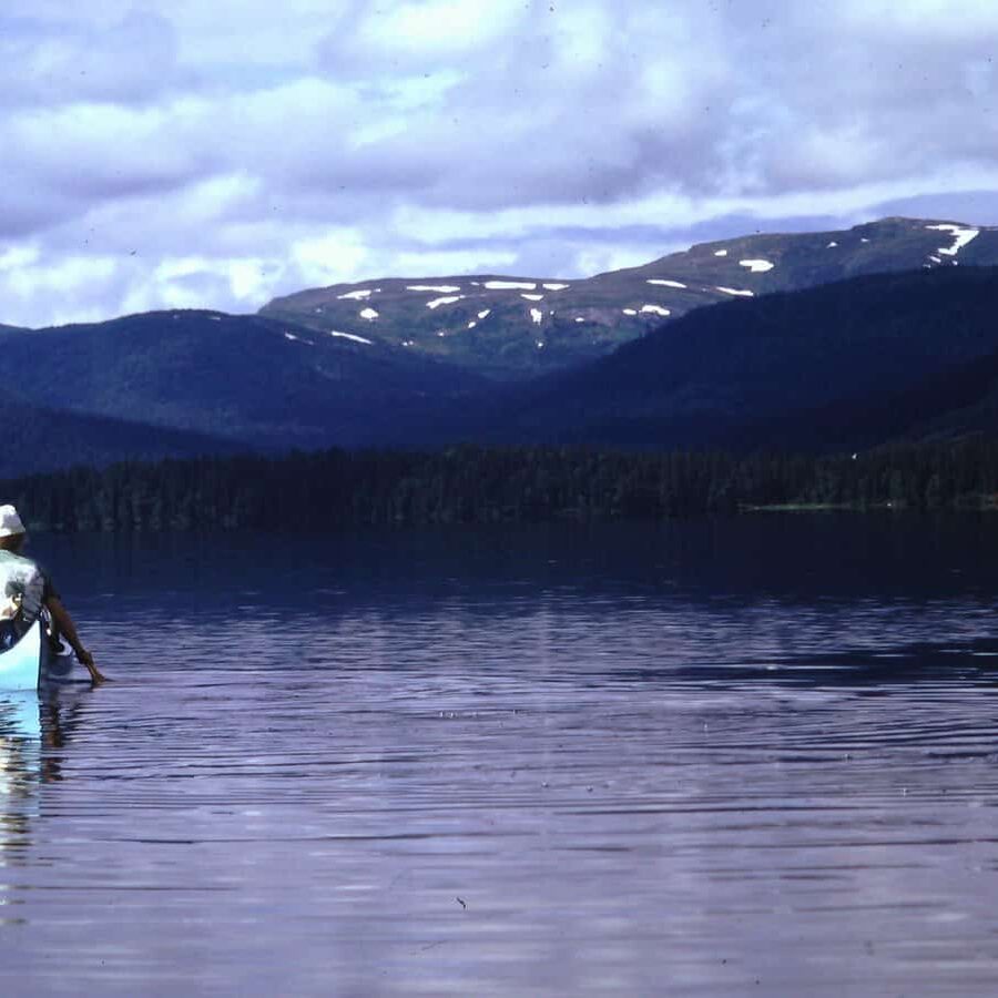 Stora Blåsjön vid Gäddede i nordligaste Jämtland