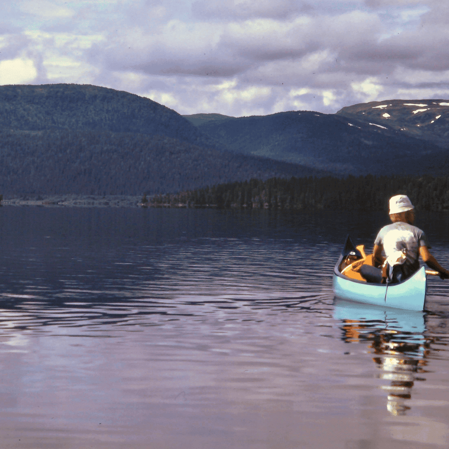 Stora Blåsjön vid Gäddede i nordligaste Jämtland