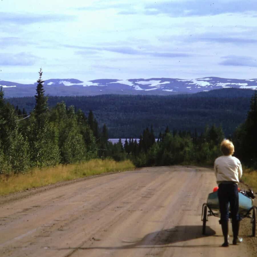 Stora Blåsjön vid Gäddede i nordligaste Jämtland